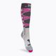 Damenskisocken X-Socks Ski Control 4.0 grau-rosa XSSSKCW19W