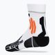 Men's X-Socks Run Speed Two 4.0 Laufsocken arktisch weiß/trick orange 2