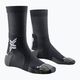 Fahrrad Socken X-Socks Bike Perform Crew opal black/arctic white