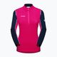 Damen-Trekking-Sweatshirt MMMUT Aenergy ML Half Zip Pull rosa und marineblau 4
