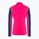 Damen-Trekking-Sweatshirt MMMUT Aenergy ML Half Zip Pull rosa und marineblau 2
