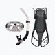 Mares ABC Quest Travel Dive Set Maske + Schnorchel + Flossen weiß und schwarz 41797 11