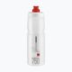 Fahrrad Wasserflasche Elite Jet 750 ml clear/red logo