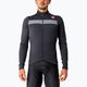 Fahrrad Hoodie Sweatshirt Herren Castelli Puro 3 FZ light black/silver reflex