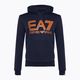 Herren Hoodie Sweatshirt EA7 Emporio Armani Train Logo Series Oversize Logo Hoodie Coft navy blue