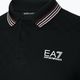 Herren EA7 Emporio Armani Golf Pro Polo Check Hemd schwarz 3