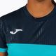 Joma Montreal SS Fluor-T-Shirt türkis/navy 4