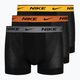 Herren Nike Everyday Cotton Stretch Trunk Boxershorts 3 Paar grau/orange/gelb