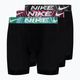 Boxershorts Herren Nike Dri-Fit Essential Micro Boxer Brief 3 Paar black/aquarius bleu/laser fuchsia/grey