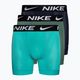 Herren Nike Dri-Fit Essential Micro Boxer Brief 3 Paar blau/navy/türkis