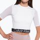 Damen Calvin Klein Knit helles weißes T-shirt 4