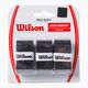 Wilson Pro Soft Overgrip Tennisschlägerhüllen 3 Stück schwarz WRZ4040BK+