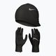 Herren Nike Essential Running Mütze + Handschuhe Set schwarz/schwarz/silber 10