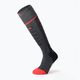 Beheizbare Skisocken Lenz Heat Sock 5.1 Toe Cap Regular Fit grau-rot 17 5