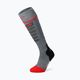 Lenz Heat Sock 5.1 Toe Cap Slim Fit grau/rot Skisocken 6