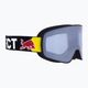 Red Bull SPECT Rush S1 mattschwarz/schwarz/rauch/silberne Spiegel-Skibrille