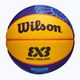 Kinderbasketball Wilson Fiba 3X3 Mini Paris 2004 blau/gelb Größe 3