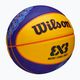 Kinderbasketball Wilson Fiba 3X3 Mini Paris 2004 blau/gelb Größe 3 2