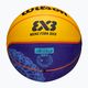 Kinderbasketball Wilson Fiba 3X3 Mini Paris 2004 blau/gelb Größe 3 5