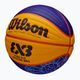 Wilson Fiba 3x3 Game Ball Paris Retail Basketball 2024 blau/gelb Größe 6 3