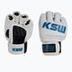 KSW Grappling Handschuhe Leder weiß 3