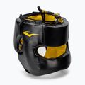 EVERLAST Elite Lea Headgear Herren Boxhelm schwarz EV 720