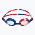 TYR Schwimmbrille USA klar/rot/marine 2