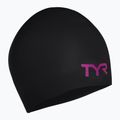 Badekappe TYR Wrinkle-Free schwarz-rosa LCSLB_121