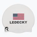 Schwimmkappe TYR Ledecky Silicone white 2
