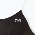 Einteiliger Badeanzug TYR Hexa Cutoutfit schwarz/weiß 3