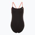 Einteiliger Damen-Badeanzug TYR Hexa Cutoutfit schwarz/orange