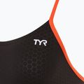 Einteiliger Damen-Badeanzug TYR Hexa Cutoutfit schwarz/orange 2