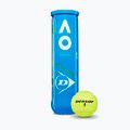 Dunlop Australian Open Tennisbälle 4 Stück gelb 601355