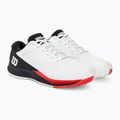 Herren Tennisschuhe Wilson Rush Pro Ace weiß/rot/mohnrot 4
