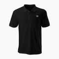 Herren Tennishemd Wilson Stripe Polo schwarz WRA789707