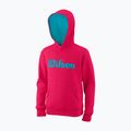 Wilson Kinder Tennis Sweatshirt Script Cotton PO Hoody rosa WRA769221 5
