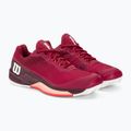 Damen Tennisschuhe Wilson Rush Pro 4.0 Clay beetrot/weiß/tropischer Pfirsich 4