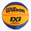 Wilson Fiba 3x3 Game Ball Paris Retail Basketball 2024 blau/gelb Größe 6