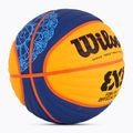 Wilson Fiba 3x3 Game Ball Paris Retail Basketball 2024 blau/gelb Größe 6 2