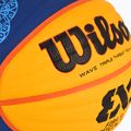 Wilson Fiba 3x3 Game Ball Paris Retail Basketball 2024 blau/gelb Größe 6 3