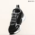 EA7 Emporio Armani Ace Runner Mesh schwarz/silberne Schuhe 10