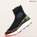 Salomon Herren Laufschuhe Winter Cross Spike schwarz/feurige Koralle/sicherheitsgelb 18