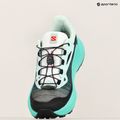 Salomon Genesis braun/elektrisch grün/kirsche Damen Laufschuhe 9