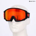 Skibrille UVEX Athletic FM black matt/mirror red orange clear 7