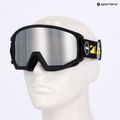 Skibrille UVEX Athletic CV black matt/mirror silver green 7
