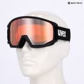 Skibrille UVEX Athletic CV Race black matt/mirror gold green clear 6