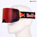 Skibrille Red Bull SPECT Line black/brown with red mirror/cloudy snow 7