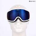 Skibrille Damen Giro Moxie white & grey chute/ cobalt/ yellow 7