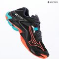 Volleyballschuhe Mizuno Wave Lightning Z8 black/neon flame/peacock blue 11