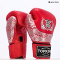 Top King Muay Thai Power Snake rot/silberne Boxhandschuhe 7